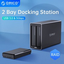 ORICO NS 시리즈 알루미늄 HDD 인클로저 RAID 도킹 스테이션 포함 35 인치 USB30 48W 전원 어댑터 케이스 지원, China+EU Plug