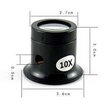 루배 lupe 보석 시계 돋보기 도구 10x5x 단안 돋보기 확대경 렌즈 눈 돋보기 len 수리 키트 도구, 10배