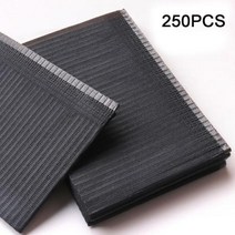 일렉기타케이스 250125 블랙 문신 청소 물티슈 패드 일회용 치과 피어싱 턱받이 방수 시트 종이 액세서리, 250 black