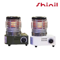 신일 캠핑난로 휴대용 미니 낚시 차박 부탄가스 히터, 캠핑가스난로, 아이보리