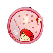 딸기 반짝이 칼라진 핸들커버 / 경차용 핸들커버/ 딸기 핸들커버, 무지개딸기