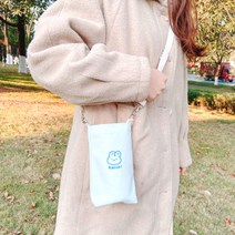 텀블러 가방 에코 백 디자인 미니 물병 드링크 보틀 커버 컵 홀더 휴대용 크로스 손가방, 상품선택, 1에코드링크백-강아지
