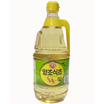 오뚜기 양조식초 1.8L 100% 발효식초 초콩 초절임 파래무침 떡국 미역냉국 활용