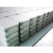 틴케이스 200 일반 실버 주석 사각형 차 사탕 명함 Usb 스토리지 박스 케이스