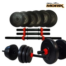 프로모릭스 블랙마초 덤벨 세트, 22kg, 1세트