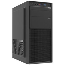 PC케이스 미니타워 컴퓨터 미니케이스 M ATX 블랙, 단품