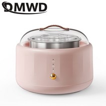 가정용 발효기 청국장 요구르트 요플레 요거트 제조기 메이커 기계 자동 Yoghourt 미니 1L 스테인레스 스틸 컨테이너 라이너 조정 가능한 산도 DIY Leben, 분홍색
