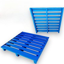창고 산업용 철 파레트 빠레트 화물 창고리프트 공업용 깔판 바닥판 적재용 물류 트레이, 연 블루 양방향 반 1mx0.8mx0.8m