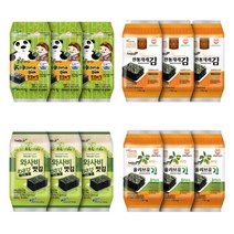 도시락김 아이들 김 휴대간편 휴가 캠핑 기본반찬 도시락김, 와사비맛김, 10봉30개