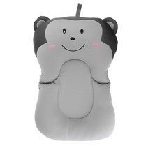 홈사우나 휴대용 베이비 샤워 에어 쿠션 침대 만화 아기 목욕 패드 미끄럼 방지 욕조 매트 신생아 안전 시트 지지대, [11] grey monkey