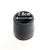 지팡이 워커 보행기 목발 고무 리필용 고무캡 패킹, 28mm 워커용