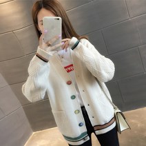 리버폭스 여성 4종 가디건 가을 겨울 겉옷 오버핏 니트 후드집업
