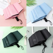 우아한클릭 튼튼한 접이식 자외선차단 UV 암막 가벼운 3단 자동 양산 우산 양우산