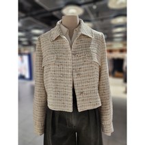[ZOOC] 배색 크롭 트위드 자켓 Z231MSF032