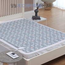 일월 전기장판 전기매트 전기요 23년형, 체크그레이 워셔블 더블