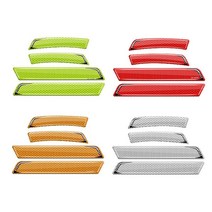 자동차 에폭시 반사스티커 반사 테이프 휀다 리플렉터 반사지 면발광 고휘도 반사판 차량용, 스피드라운드(오렌지)