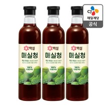 백설 매실청, 1.025kg, 3개