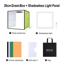 PULUZ-라이트박스 80 60 40 0cm 사진 링 LED 조명 스튜디오 박스 12 색 배경 탁상 소프트 촬영 텐트, 07 30cm Add Shadowless, 07 30cm Add Shadowless
