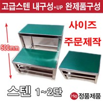 He 철재발판 스텐발판 6종 디딤판 주문제작 작업용 계단 도서관 실내 소방용 다용도 보조발판 사다리 진찰 병원, 스텐발판 1단 높이250 ic791-1