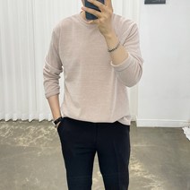 아도르클래식 SN 포그니 8컬러 부드러운 터치 라운드 긴팔 니트
