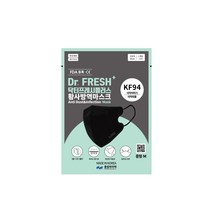 풍림파마텍 닥터프레시 새부리형 2D KF94 중형 검정색, 90매