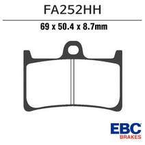 EBC 14- MT07 프론트 브레이크패드 FA252HH