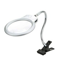LED 책상 고정 돋보기 스탠드 자바라형 확대경, 코리아몰 본상품선택, 쿠팡 1