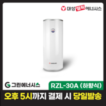 전기온수기 설치 대성쎌틱 스텐 RZB RZL 저장식 전기온수기 서울 경기 부산 전국배송, RZL-30A (하향식)