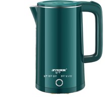 가정용 전기포트 3L 대용량 가정용포트, 3.0L 그린 원터치 스판캡-롱보온