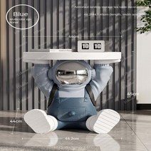 원형쇼파테이블 L 대형 룸 장식 우주 비행사 커피 거실 가구 소파 찻상 만화 그림 스타일링 침실 침대 옆, 2.B