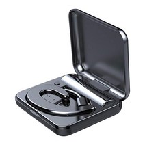 골전도 블루투스 이어폰 무선 러닝용 이어 후크 블루투스 이어폰 헤드폰 컴팩트, 03 Black