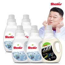 쉬슬러 세탁 액체 센스티브 고농축 세제 미니 650ml 4개 + 스포츠의류 도복 등산복 냄새제거 650ml 1개, 단품