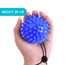 손목 마사지기 마사지 손가락 그립 공 재활 훈련 노인 운동 공 손 힘 원형 장치 뇌졸중 편마비, 6.5CM with rope 2
