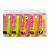 금호조침 춤추는 갈치 루어 미끼 와그작 5g 7g 10g 14g 쉐드 야광 헤드 지그헤드, #5 핑크