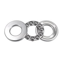 Uxcell S51100 스러스트 볼 베어링 10mm 보어 24mm OD 9mm 두께 스테인리스 스틸 와셔 포함 USA 미국
