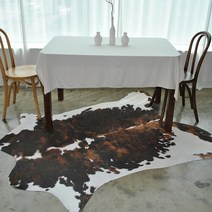 [천삼백케이] [카페트앤데코] 프리미엄 인조송치-카우(브라운) (155x190cm)