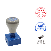 에스엠프린팅 선생님스탬프 만년3131 (27X27mm) 학교 학원 선생님 교사 칭찬 확인 도장 스탬프 주문제작, 검정잉크