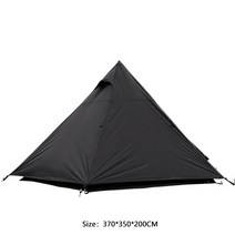 패스트캠프 원터치텐트 메가스위트 원터치텐트 차박텐트, 3-4, 블랙 타워-블랙
