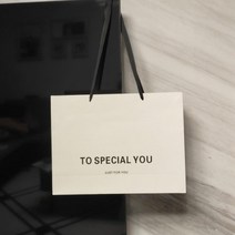 옷가게쇼핑백 100매 종이가방 고급 포장 심플 백화점, 100, 화이트+ 특별한 너