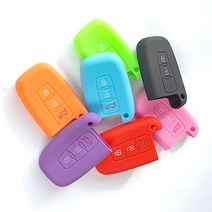 벨로스터 엑센트 i30 싼타페 스마트키 실리콘케이스 S-R3-7, (R) 3버튼 실리콘케이스(색상랜덤), 1개