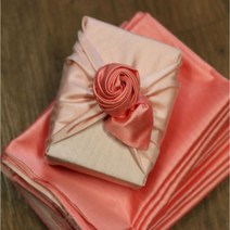 보자기사랑 실크겹보자기 55 75 90 110, 피치/아이보리