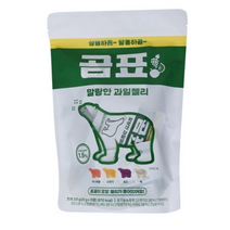 상콤하곰~ 달콤하곰~ 곰표 말랑한 과일젤리 허니애플 오렌지 포도 배, 2개, 200g