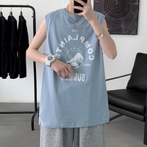 여름루즈핏티셔츠 23 와이드 반팔런닝 상의 플라워 프린팅 민소매 트렌드 A150 BX21054P22 4994110255