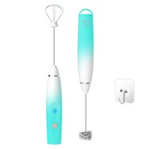 미니 휴대용 전기 우유 거품기 믹서 계란 교반기 커피 초콜릿 블렌더 주방용 도구, 07 gradient green