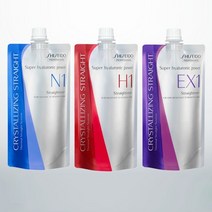 시세이도 프로페셔널 크리스탈라이징 알파H 스트레이트크림 H 악곱슬 건강모용 1제 400ml + 2제 400ml, 1세트