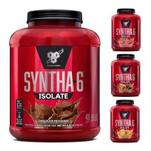 BSN 신타6 아이솔레이트 헬스 단백질 프로틴 파우더 초코 딸기 피넛 버터 1.82 kg, 02.스트로베리 밀크쉐이크, 1개