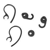 1 이어 후크 패드 버드 젤 이어 버드 jabra easygo/easycall/bluetooth 호환 헤드셋 헤드폰을위한 팁, 검은색