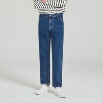 클로니아 데일리 심플 블루 세미 와이드 테이퍼드진 EU6M79
