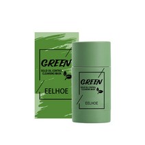 턱살운동 얼굴형 괄사 얼굴맛사지 녹차 클레이 클렌징 마스크 스틱 페이셜 딥 퓨리파잉 블랙 헤드 리무버 소녀용 피부 타입 페이스 클리닝 액세서리, [01] Green