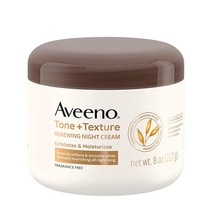 아비노 Aveeno Tone + Texture 리뉴잉 - 프리바이오틱 귀리가 함유된 나이트 크림 젠틀 크림은 민감한 피부를 각질을 제거하고 수분을 공급하며 부드럽고 매끄럽, Overnight Cream